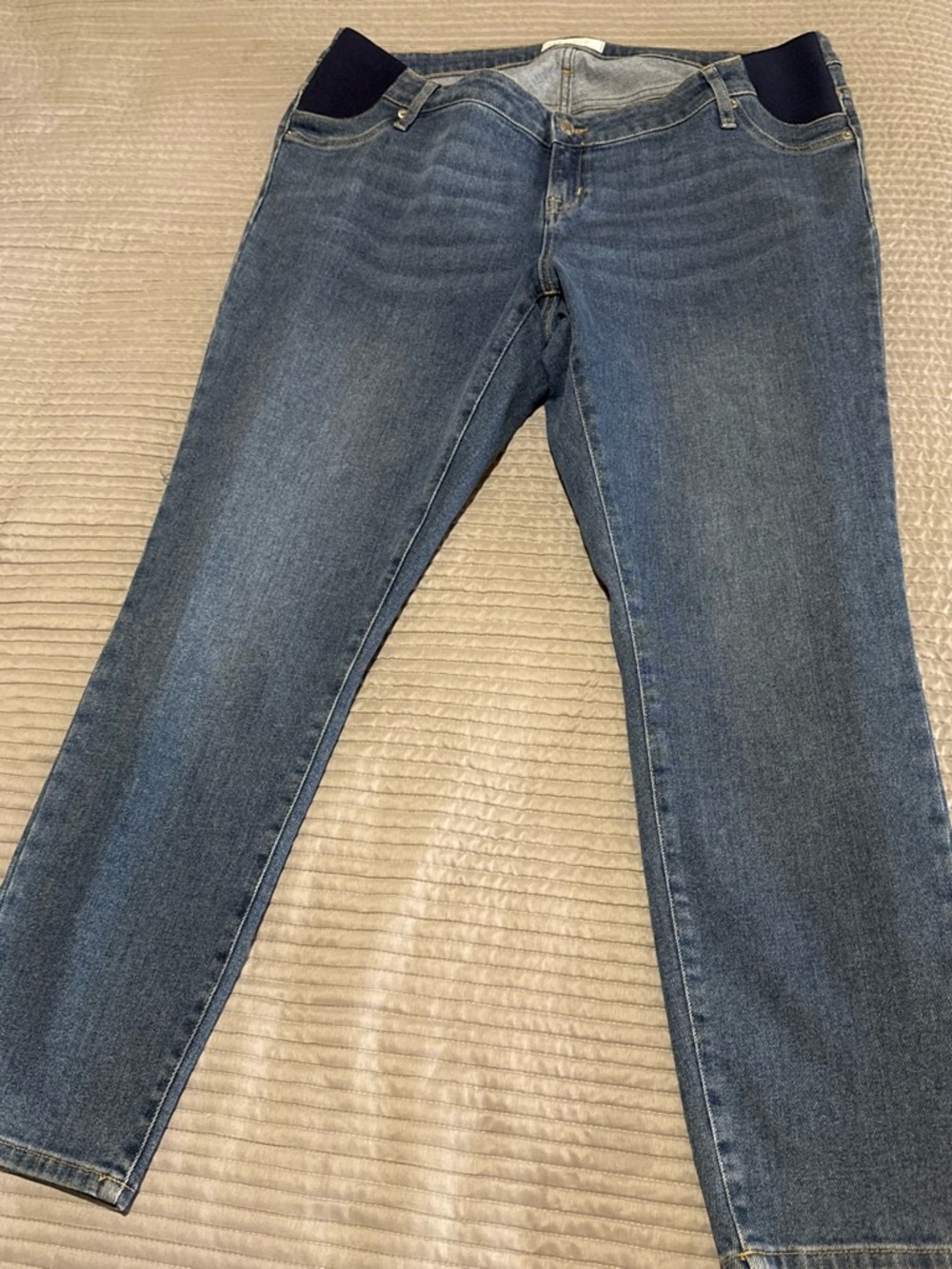 GAP Women's Medium Blue Skinny Maternity Jeans with Stretch Panels